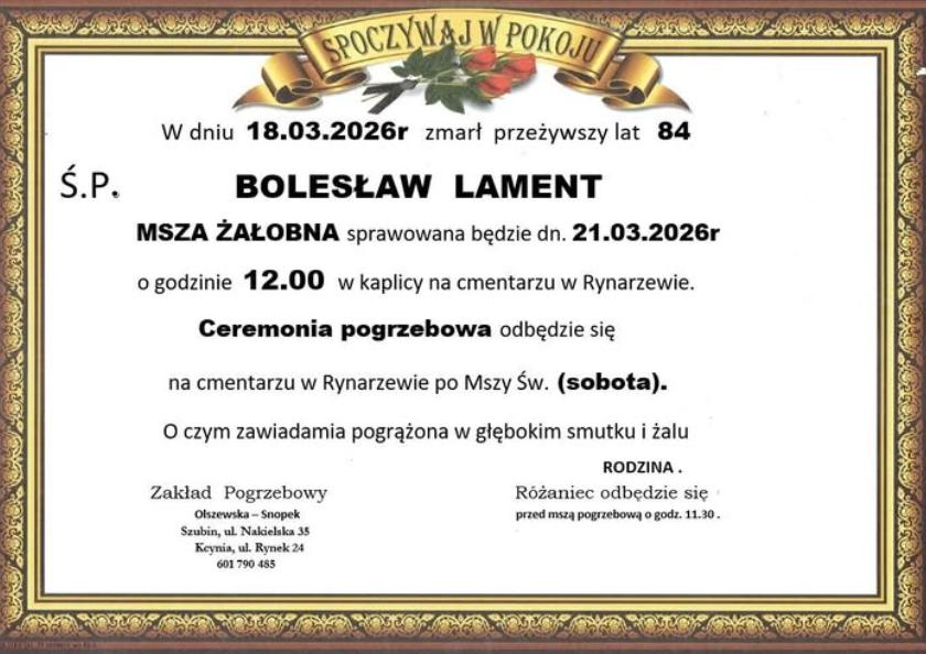 Bolesław Lament