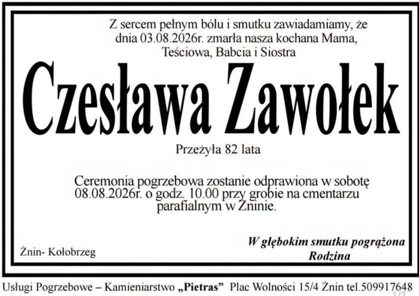 Czesława Zawołek