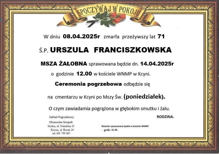 Urszula Franciszkowska