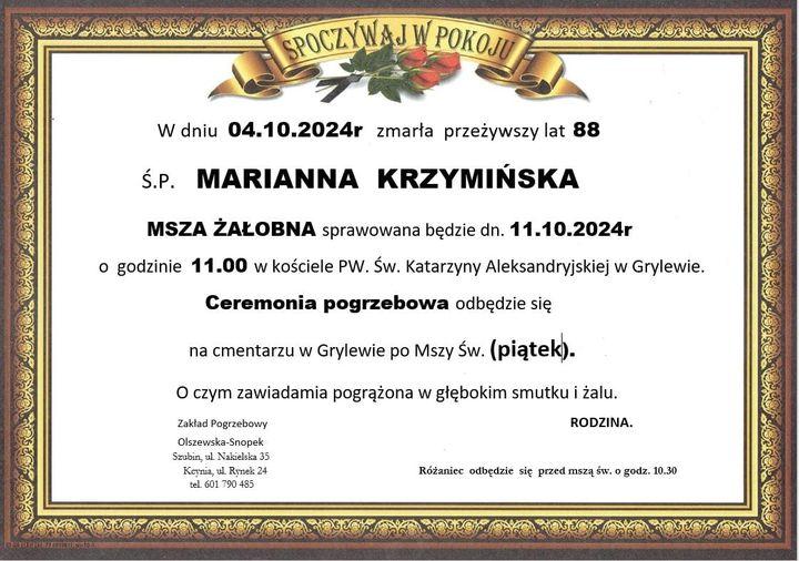 Marianna Krzymińska
