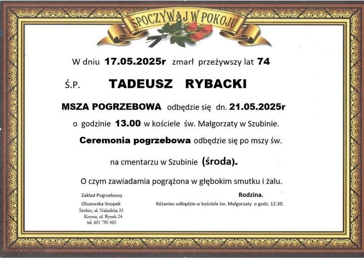 Tadeusz Rybacki