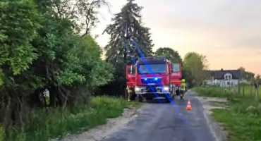 Pożar sadzy w kominie domu jednorodzinnego w Augustowie