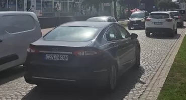 Wyjątkowo duży korek w centrum Żnina