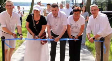 Otwarcie nowego budynku sanitarnego oraz zawodów Puchar Trzech Jezior i powitanie lata na plaży w Gąsawie