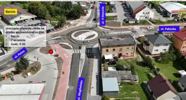 Poświęcenie krzyża i uroczyste otwarcie ronda na Rydzku w Barcinie (zdjęcia+film)