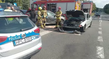 84-letnia kierująca Skodą wymusiła pierwszeństwo na skrzyżowaniu w Łabiszynie