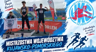Medal i rekordy życiowe zawodników UKS Wyspiański Szubin w Bydgoszczy